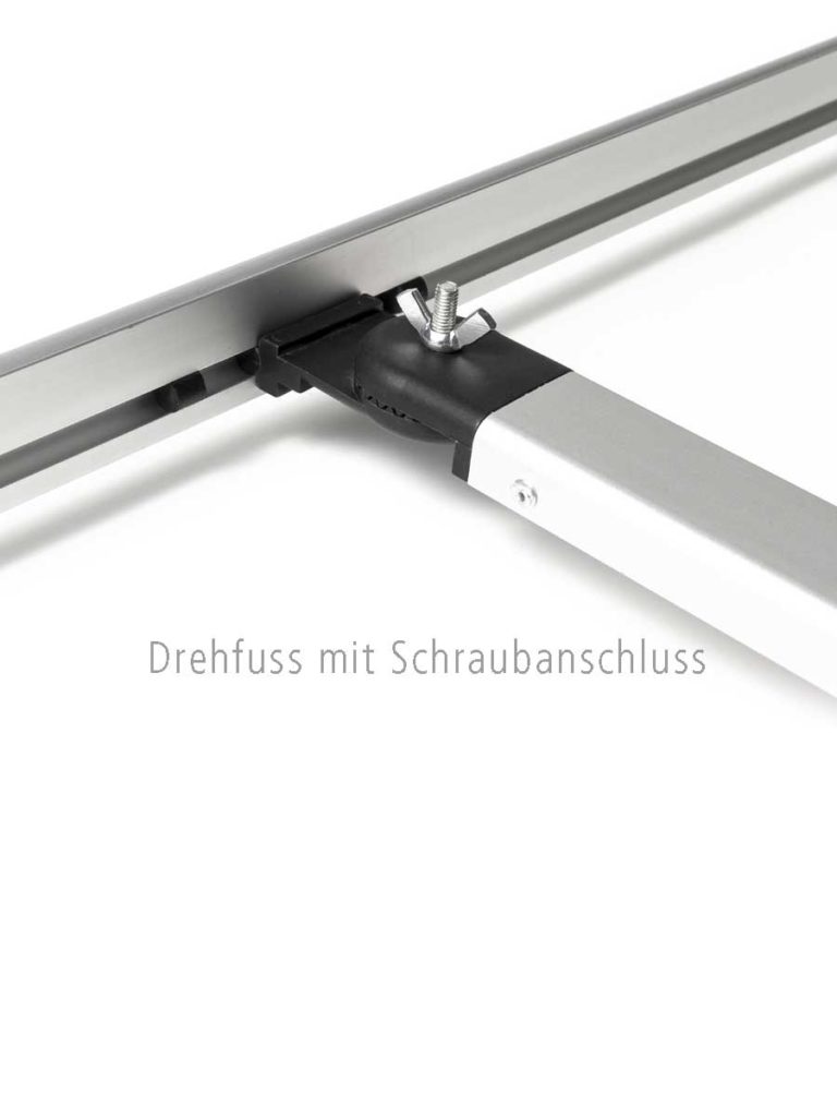 Der Standfuß des L-Banners.