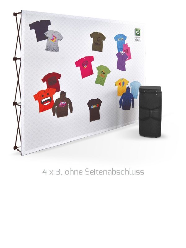 Textile Faltwand 4 x 3, ohne Seitenabschluss