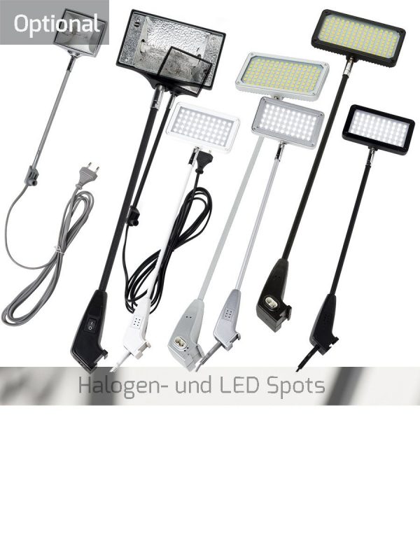 Viele Halogen Strahler und LED Spots