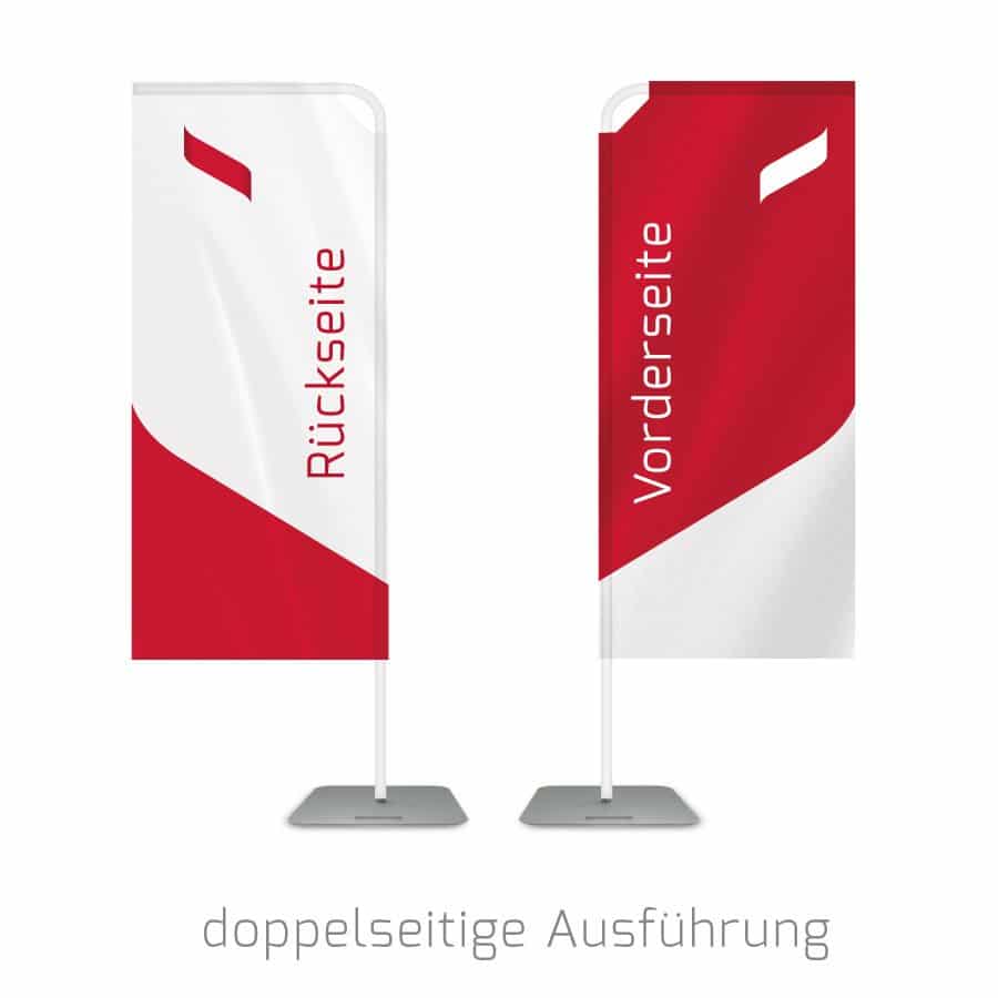 Mobile Fahnen Doppelseitig