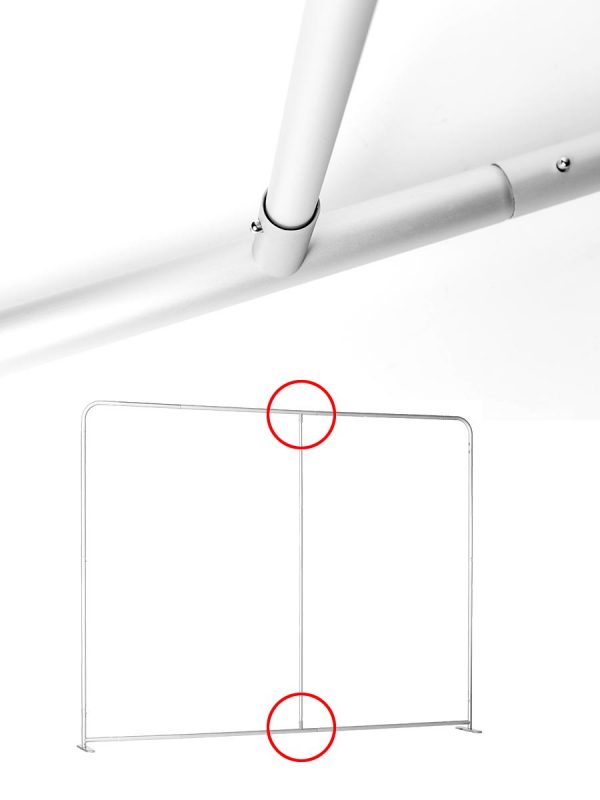 gerade ZIP Wand - Gestänge
