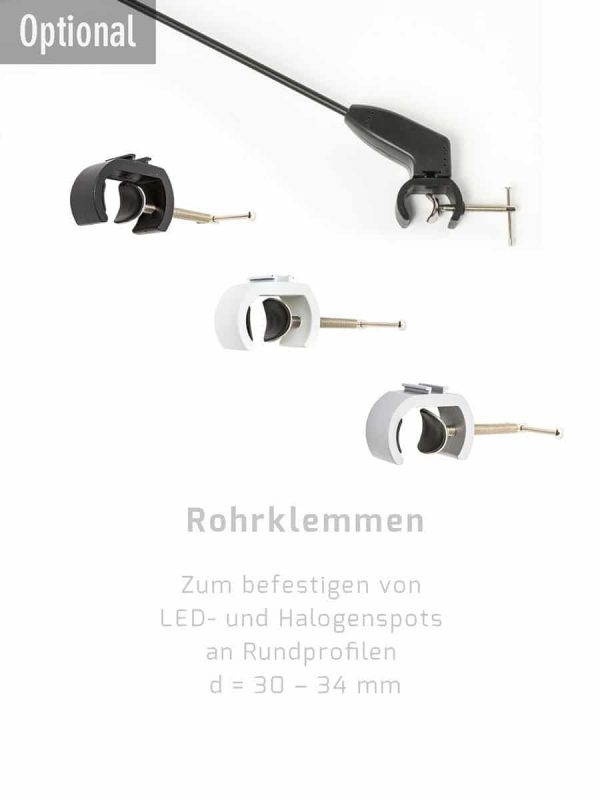 Rohrklemmen für LED Strahler