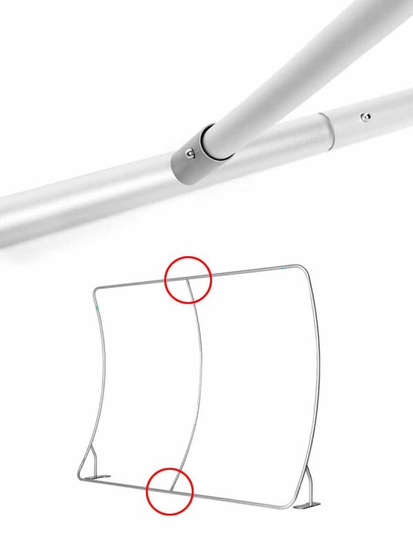 Rohrgestänge von ZIP-Displays