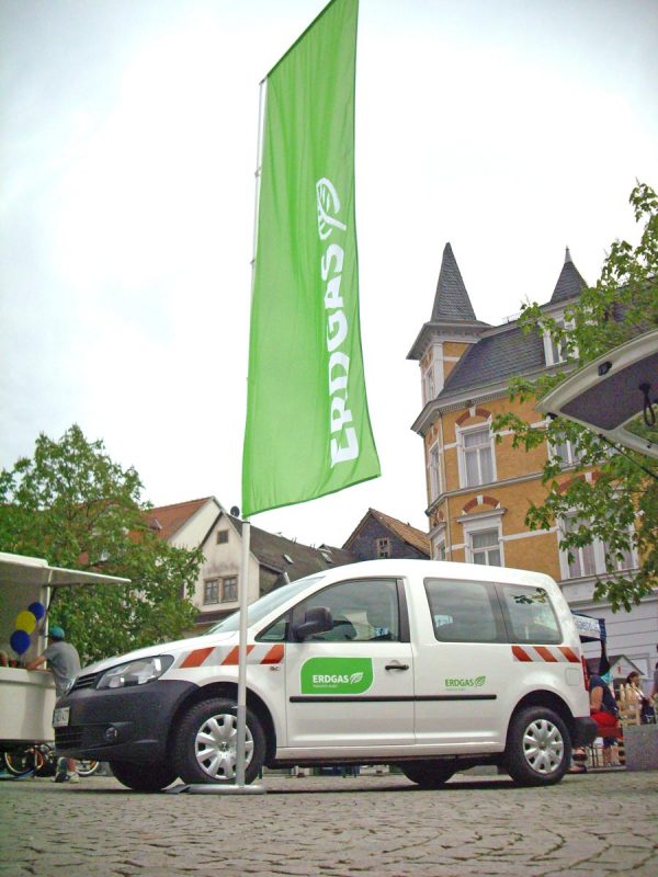 Event Car 550 mit Fahnenmast und Fahne