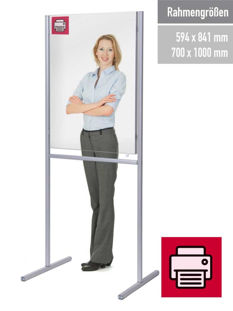 Mobiles Schutzpaneel mit Klarsicht-PVC