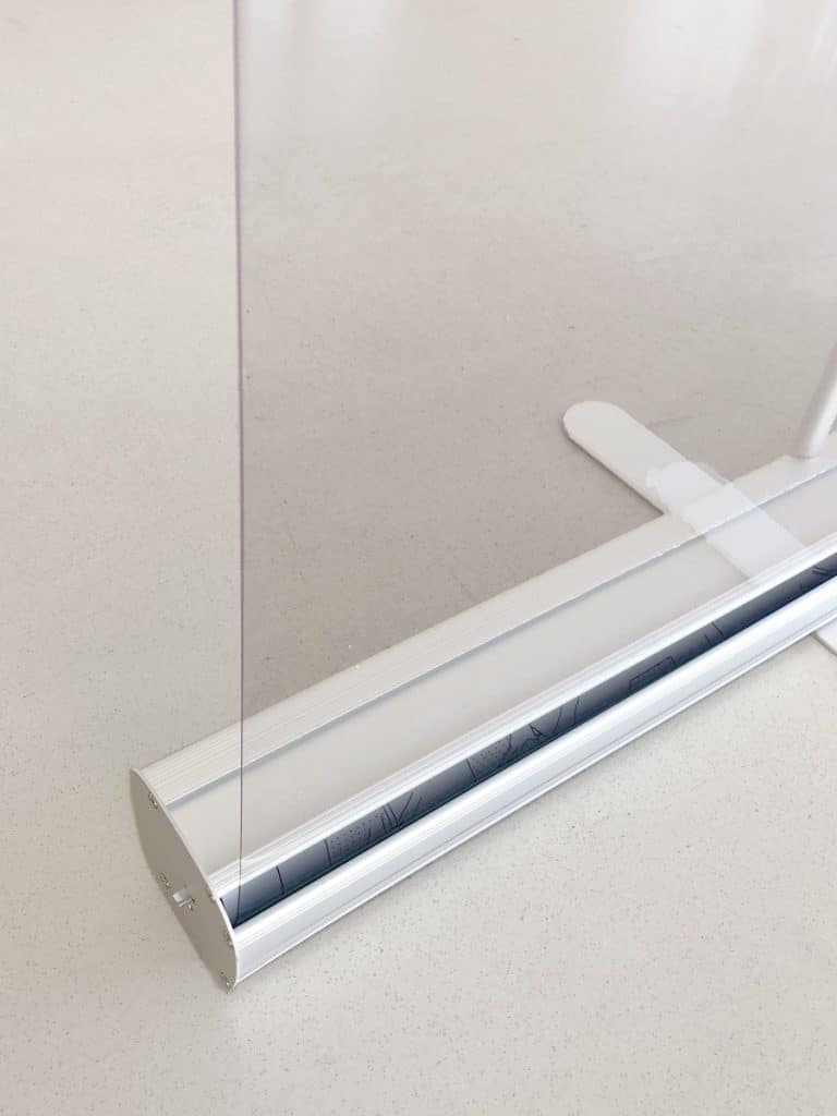 RollUp mit klarem PVC bespannt