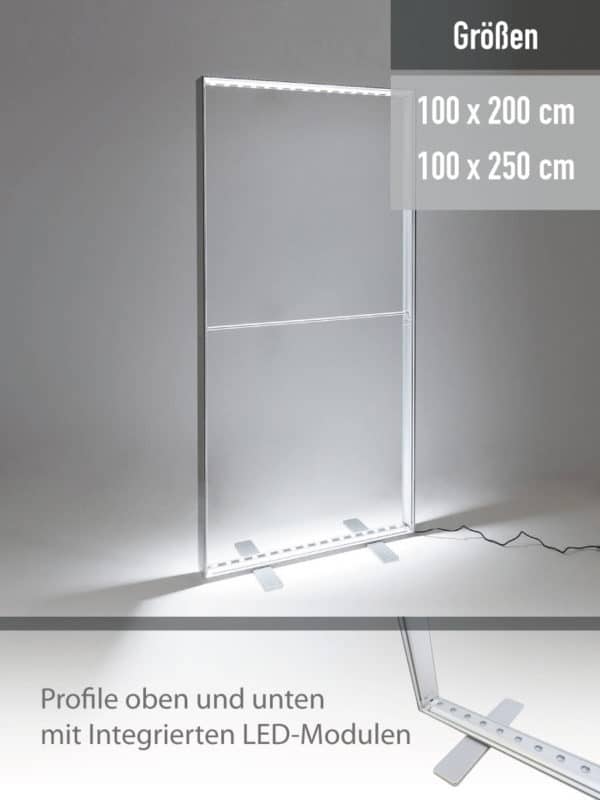 Lightbox Double 100 | Doppelseitiger LED Leuchtrahmen