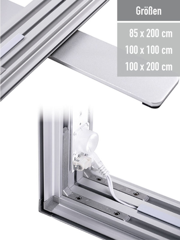 Lightbox Double 80 | Doppelseitiger LED Leuchtrahmen