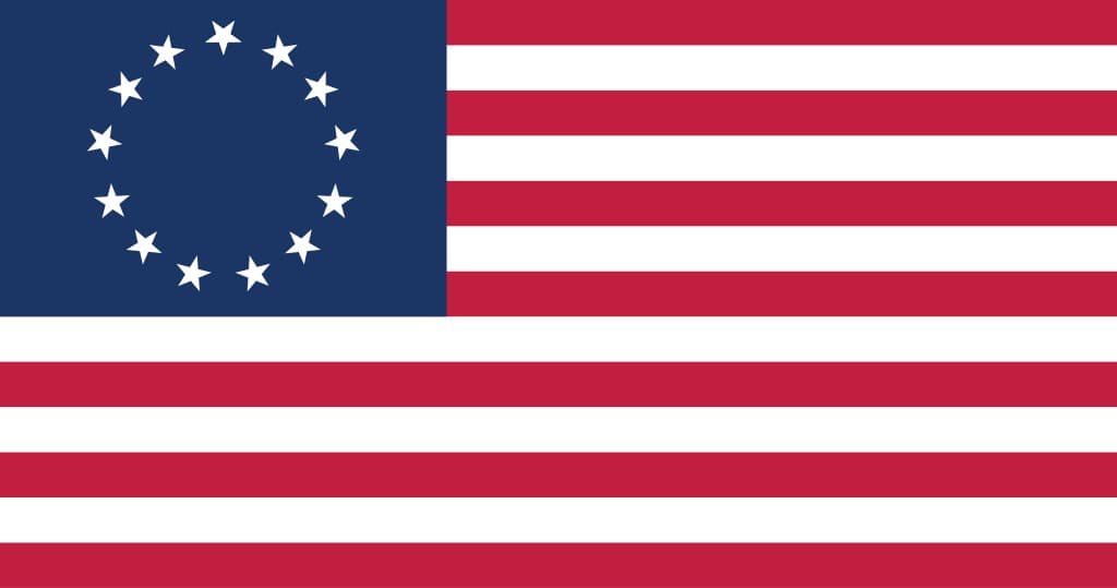 Amerikanische Flagge nach Betsy Ross