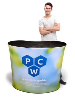 Textiltheke SEG gebogen, M