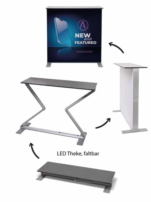 Faltbares LED-Display und Faltbare LED - Theke
